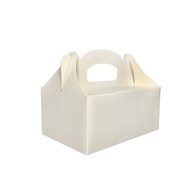Enjoy&Be Eco pudełko papierowe z rączką ciasto 190x140x90 BIAŁE (200/1/50)