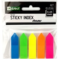 Zakładki indeksujące 45x12mm 5x25 (_/_/1)