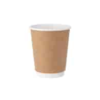 (SUP) Kubek papierowy 2W KRAFT/BIAŁY 300ml (_/20/25)