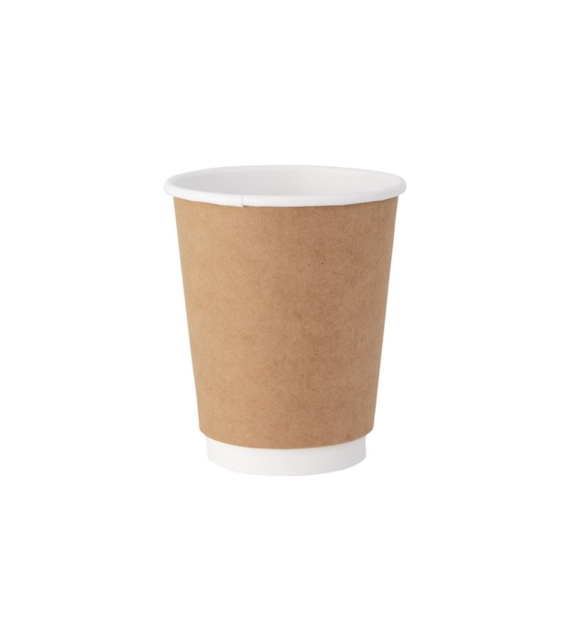 (SUP) Kubek papierowy 2W KRAFT/BIAŁY 300ml (_/20/25)