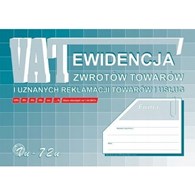 Ewidencja Zwrotów Towarów i Reklamacji A4