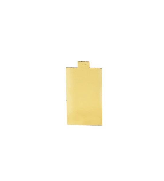 Podkładki z uchwytem monoporcja prostokąt 5x10cm białozłote (_/1/200)