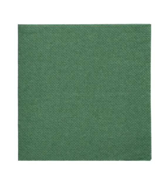 DAILY COLLECTION Serwetki 1/4 24x24 cm ciemna zieleń (30/6/150)