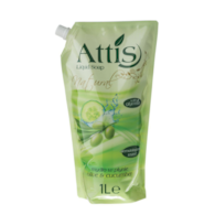 ATTIS Mydło w Płynie Doypack 1L Oliwka i Ogórek (zielone)-folia