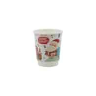 Kubek papierowy 2W Świąteczny nadruk Mikołaj 250ml (_/25/20)