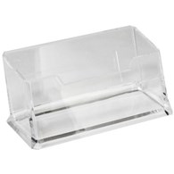 Przybornik na wizytówki transparentny