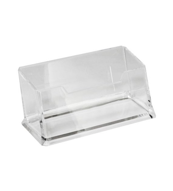 Przybornik na wizytówki transparentny