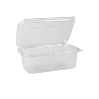 Pojemnik sałatkowy z pokrywką PET prostokątny 1000ml (_/12/50)