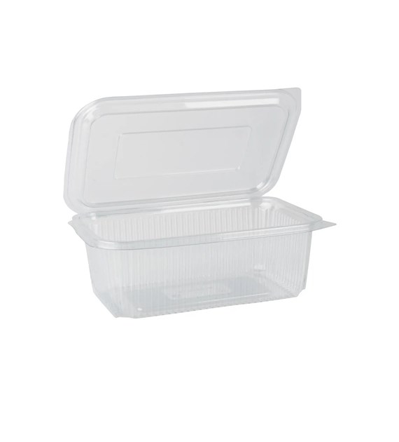 Pojemnik sałatkowy z pokrywką PET prostokątny 1000ml (_/12/50)